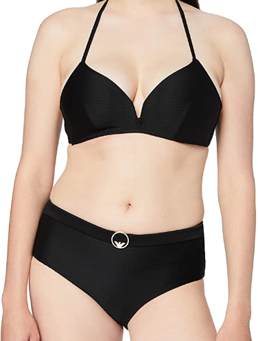 Emporio Armani Bikini Nero Microcostina - Dimensione: XL