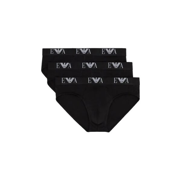 emporio armani tri-pack slip - colore: nero, taglia: xxl