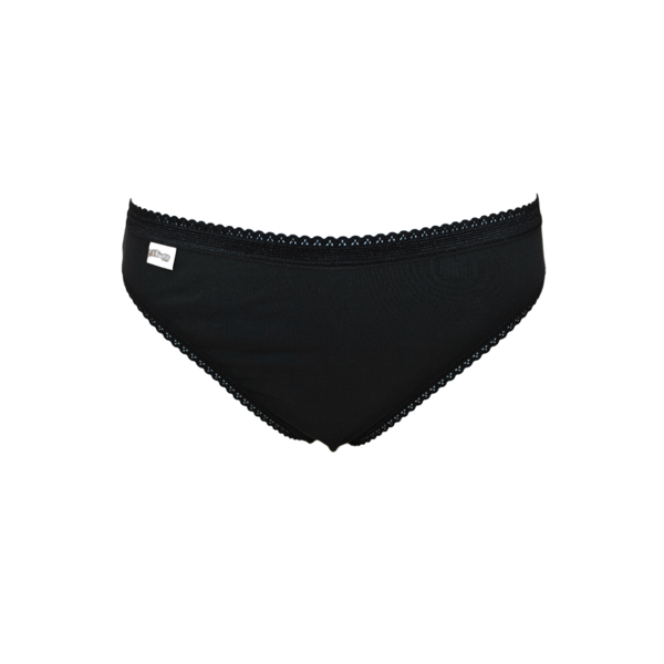 playtex cherish pacco da 3 slip sgambati cotone - colore: nero, dimensione: 3