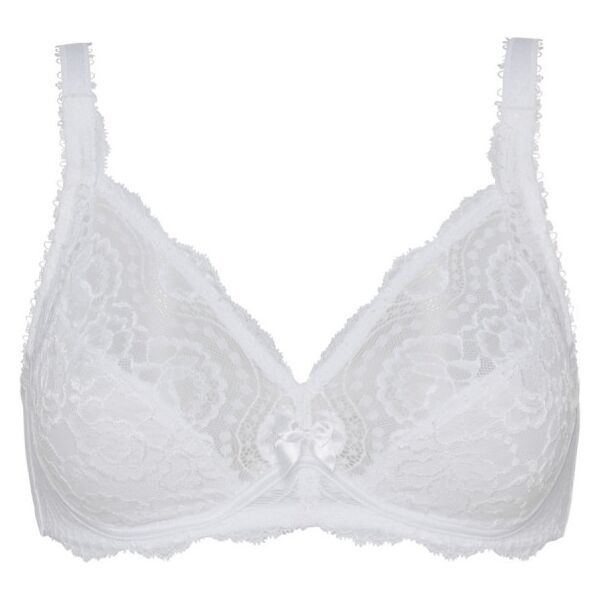 playtex reggiseno senza ferretto flowery lace - colore: bianco, dimensione: 34c (3c)