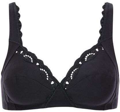 Playtex Reggiseno senza ferretto - Cotton Support - Colore: NERO, Dimensione: 36C (4C)