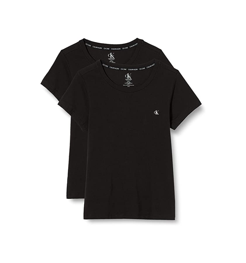 Calvin Klein Bi-Pack T-Shirt Donna - Colore: NERO, Dimensione: XL