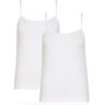 Calvin Klein CAMISOLE 2PK Donna Spalla Stretta - Colore: BIANCO, TAGLIA2: L