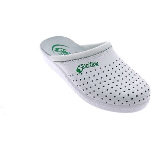 Saniflex Ciabatta Donna Pelle Sanitaria - Colore: BIANCO, NUMERI: 36