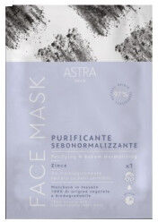 astra face mask maschera viso in tessuto - colore: lilla