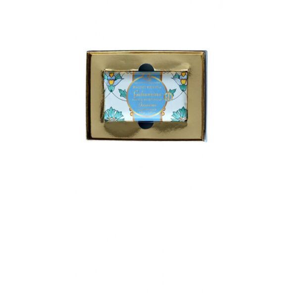 saponificio aquaviva scatola luxury 1 sapone, bagno doccia, viso e corpo, made in italy, 150 gr - colore: azzurro
