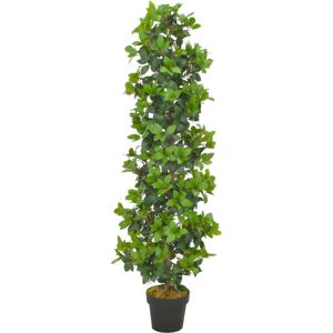 vidaXL Albero di Alloro Artificiale con Vaso Verde 150 cm