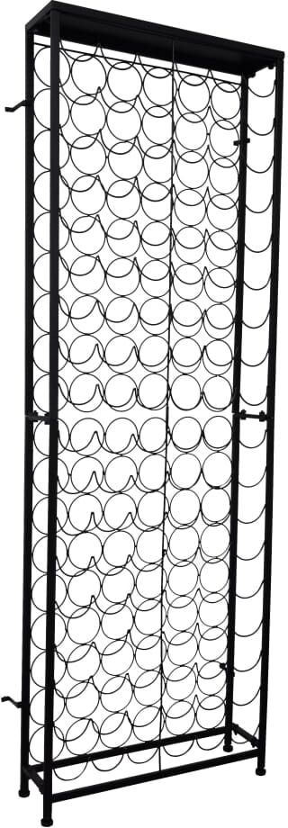 vidaxl cantinetta per 108 bottiglie di vino in metallo