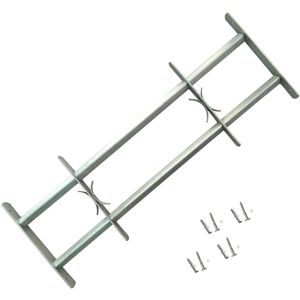 vidaXL Grate per Finestre Regolabili 2 Barre Trasversali 700-1050 mm