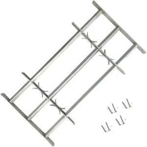 vidaXL Grate per Finestre Regolabili 3 Barre Trasversali 700-1050 mm