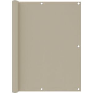 vidaXL Paravento Balcone Beige 120x500 cm in Tessuto Oxford