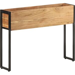 vidaXL Fioriera 90x20x68 cm in Legno Massello di Acacia