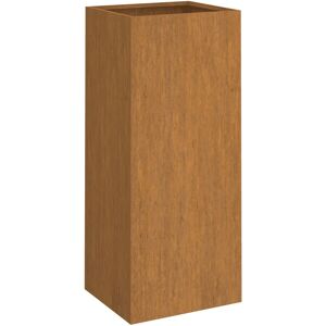 vidaXL Fioriera 32x27,5x75 cm Acciaio Corten