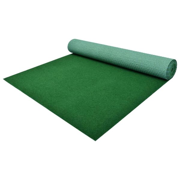 vidaxl erba artificiale con tacchetti pp 5x1 m verde