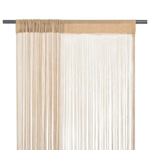 vidaXL 2 Pz Tende a Fili 140x250 cm Beige