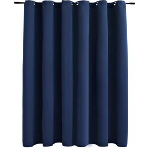 vidaXL Tenda Oscurante con Anelli in Metallo Blu 290x245 cm