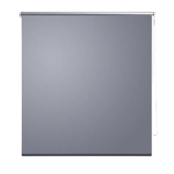 vidaxl tenda a rullo oscurante 100 x 230 cm grigio