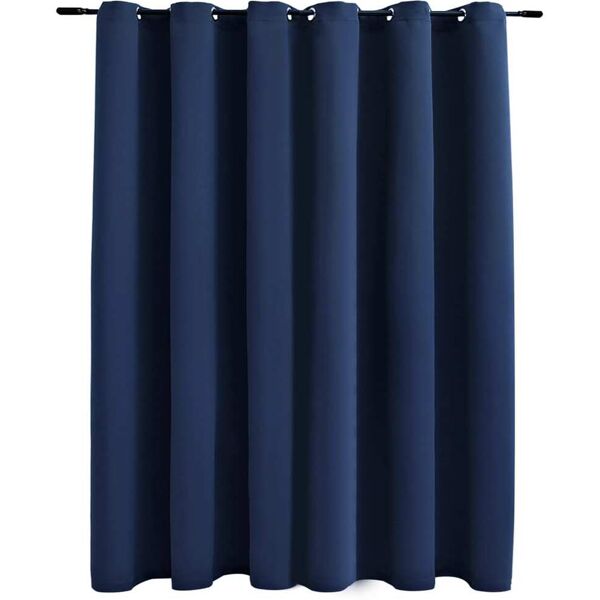 vidaxl tenda oscurante con anelli in metallo blu 290x245 cm