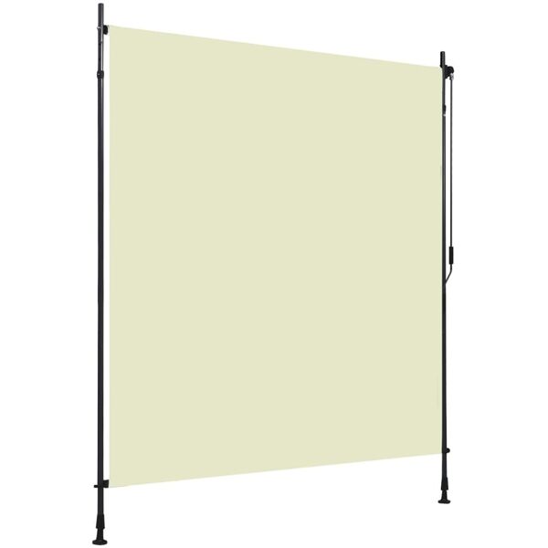 vidaxl tenda a rullo per esterni 200x270 cm crema