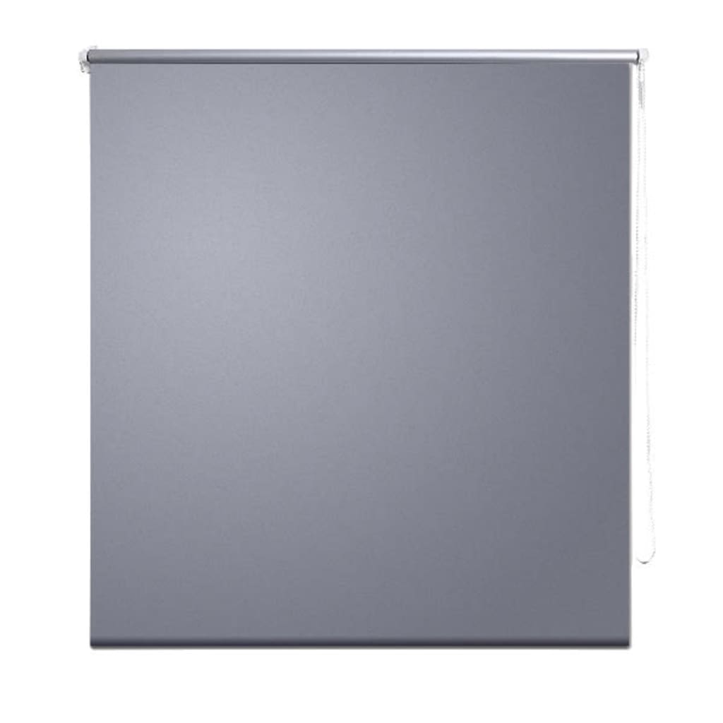 vidaxl tenda a rullo oscurante 120 x 175 cm grigio