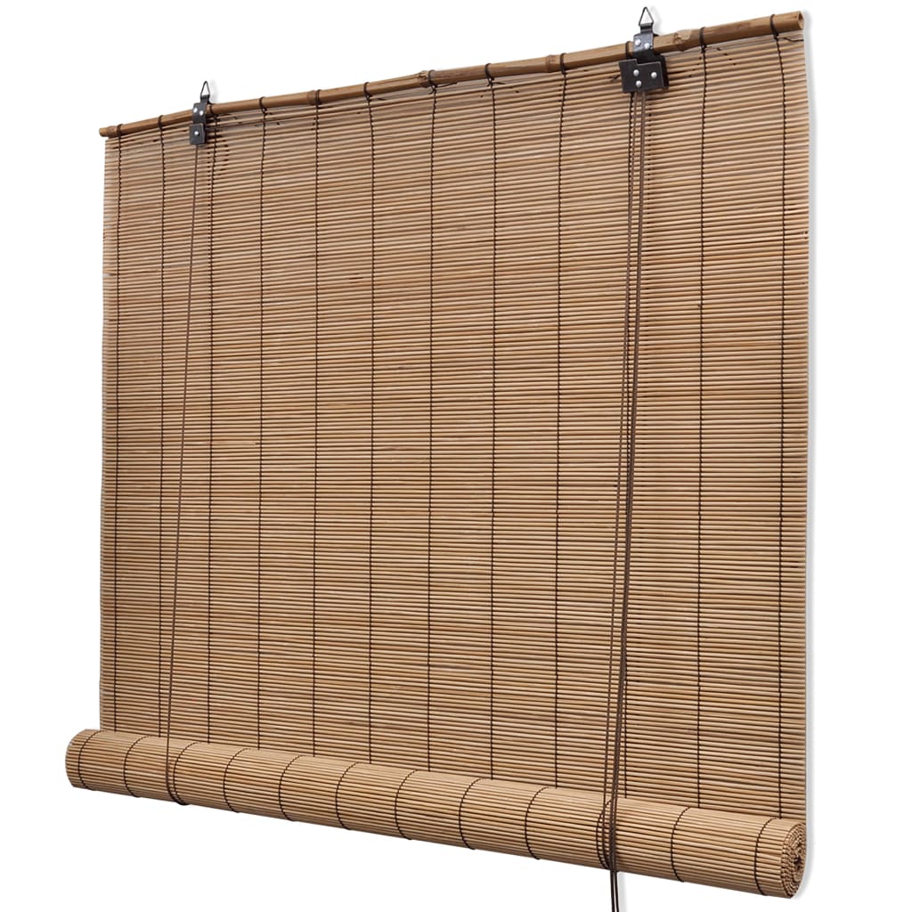 vidaxl tende a rullo in bambù marrone 140x160 cm