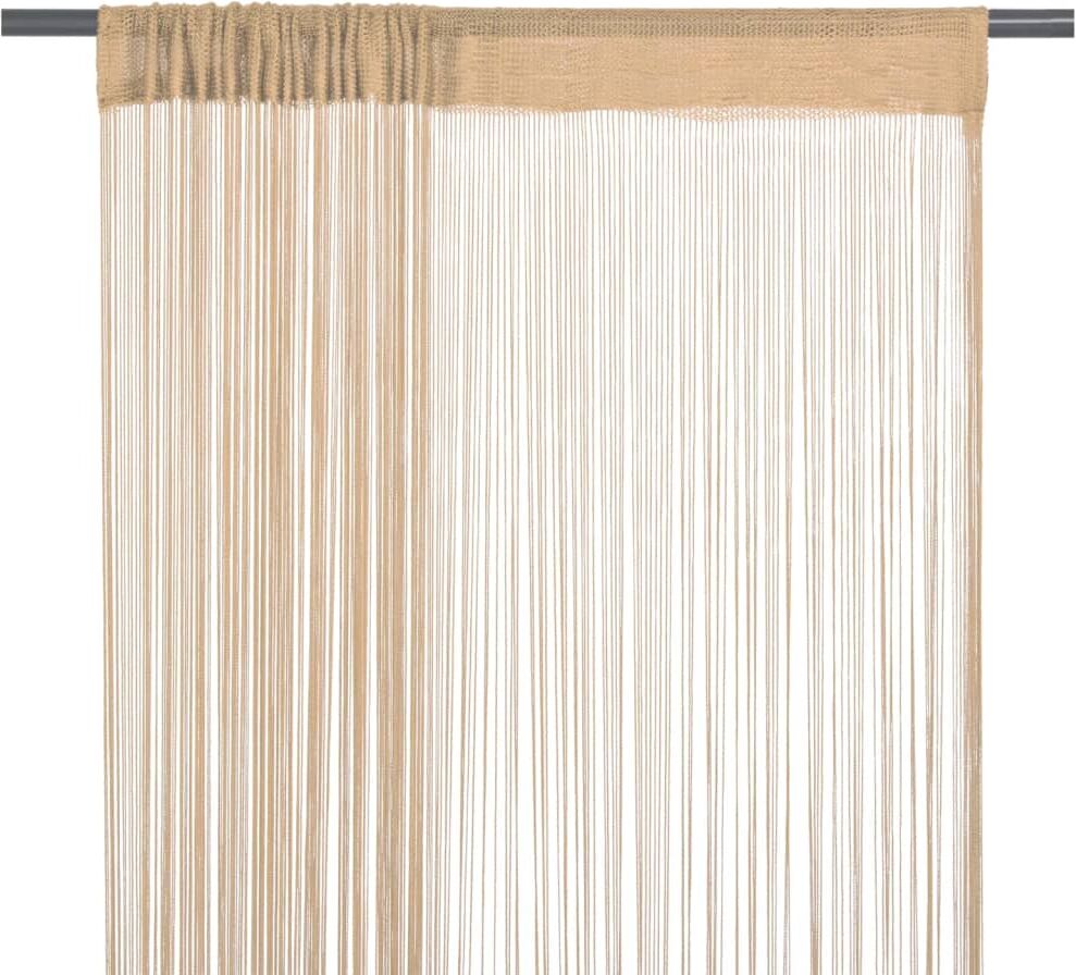 vidaXL 2 Pz Tende a Fili 140x250 cm Beige