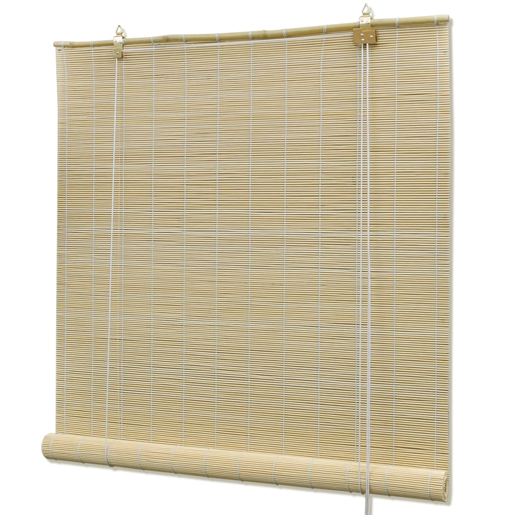 vidaXL Tende a Rullo in Bambù Naturale 120x220 cm