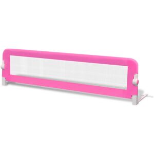 vidaXL Barriera di Sicurezza per Letto Bambino 150 x 42 cm Rosa