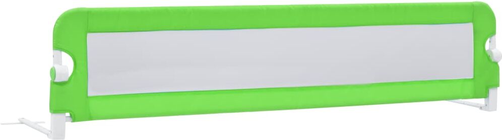 vidaxl sponde letto di sicurezza bambini verde 180x42cm poliestere