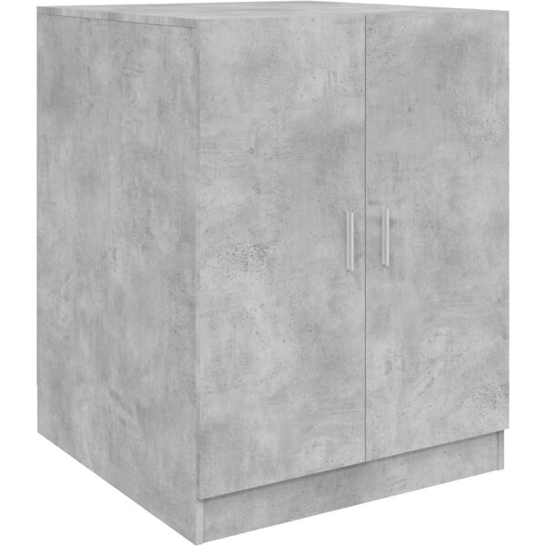 vidaxl mobile per lavatrice grigio cemento 71x71,5x91,5 cm