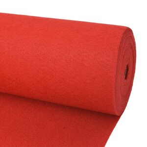 vidaXL Tappeto Piatto da Esposizione 1,2x12 m Rosso