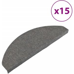 vidaXL Tappetini Autoadesivi per Scale 15 pz 65x22,5x3,5 cm Grigi