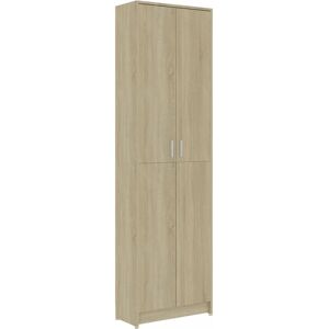 vidaXL Armadio Corridoio Rovere Sonoma 55x25x189 cm Legno Multistrato