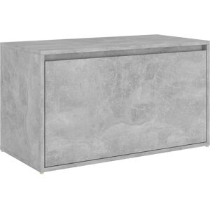 vidaXL Panca da Ingresso 80x40x45 cm Grigio Cemento in Truciolato