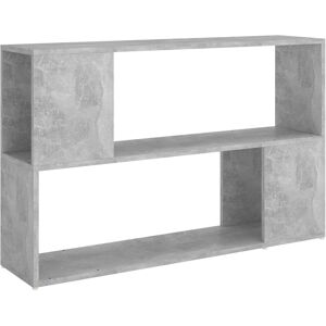 vidaXL Libreria Grigio Cemento 100x24x63 cm in Truciolato