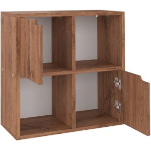 vidaXL Libreria Rovere Marrone 60x27,5x59,5 cm in Legno Multistrato