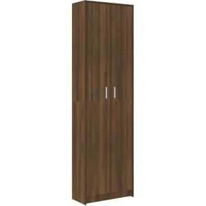 vidaXL Armadio Corridoio Rovere Marrone 55x25x189 cm Legno Multistrato