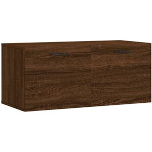 vidaXL Mobile a Parete Rovere Marrone 80x36,5x35 cm Legno Multistrato