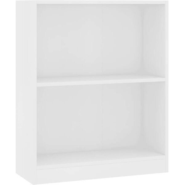 vidaxl libreria bianca 60x24x76 cm in legno multistrato