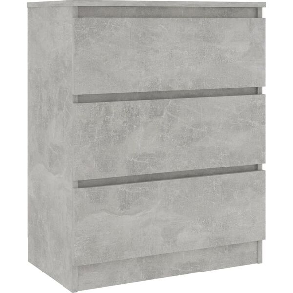 vidaxl credenza grigio cemento 60x35x76 cm in legno multistrato