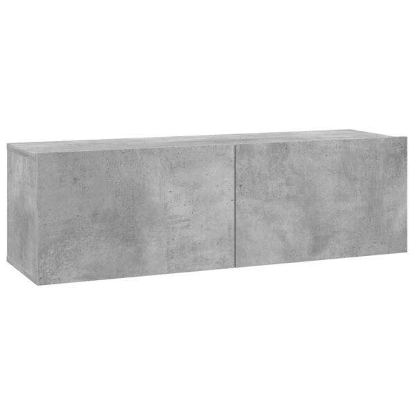 vidaxl mobile porta tv grigio cemento 100x30x30cm in legno multistrato