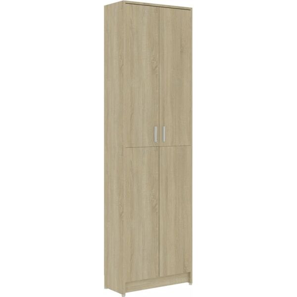 vidaxl armadio corridoio rovere sonoma 55x25x189 cm legno multistrato