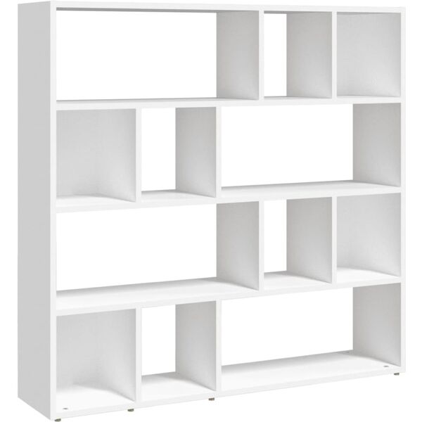 vidaxl libreria/divisorio bianco 105x24x102 cm