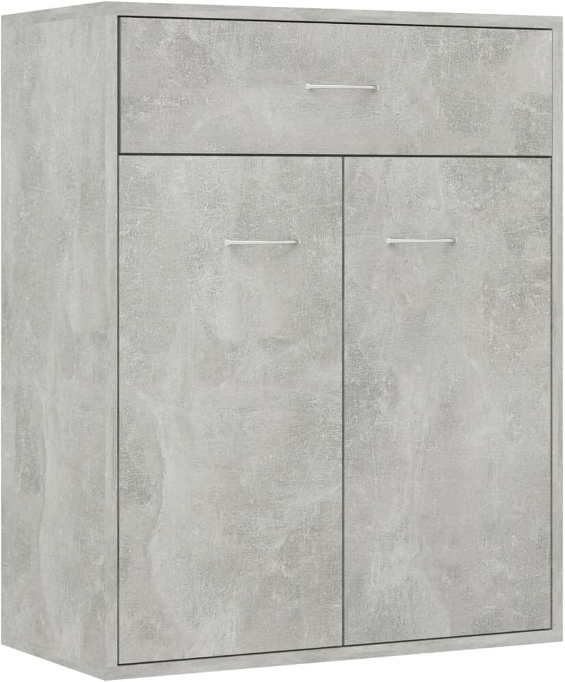 vidaxl credenza grigio cemento 60x30x75 cm in legno multistrato