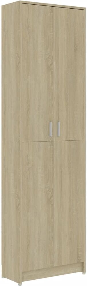 vidaxl armadio corridoio rovere sonoma 55x25x189 cm legno multistrato