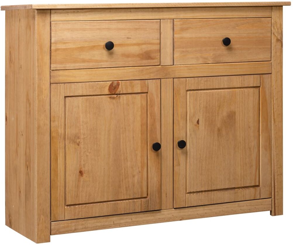 vidaXL Credenza 93x40x80 cm in Legno Massello di Pino Panama Range