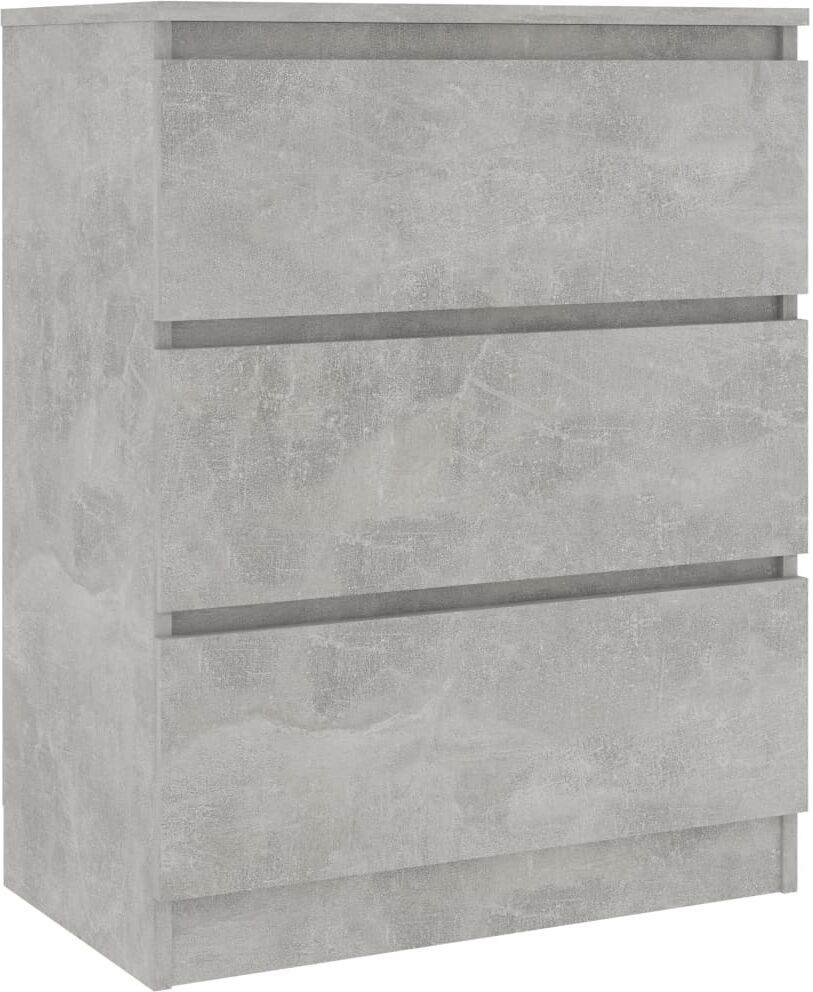 vidaXL Credenza Grigio Cemento 60x35x76 cm in Legno Multistrato