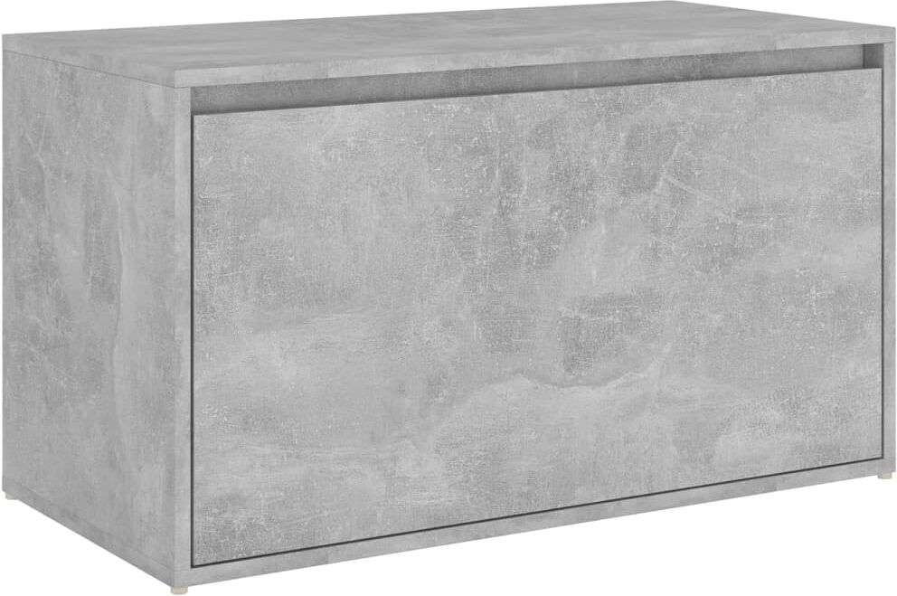 vidaXL Panca da Ingresso 80x40x45 cm Grigio Cemento in Truciolato