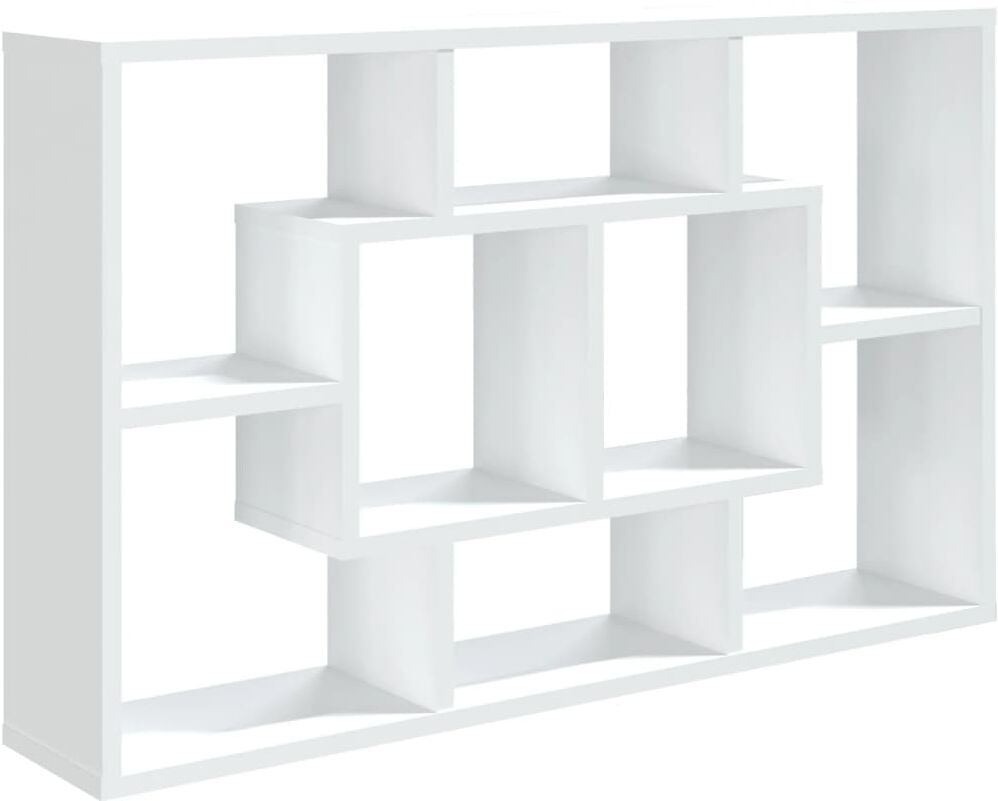 vidaXL Scaffale a Parete Bianco 85x16x52,5 cm in Legno Multistrato