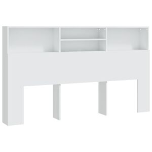 vidaXL Testiera con Contenitore Bianco 180x19x103,5 cm